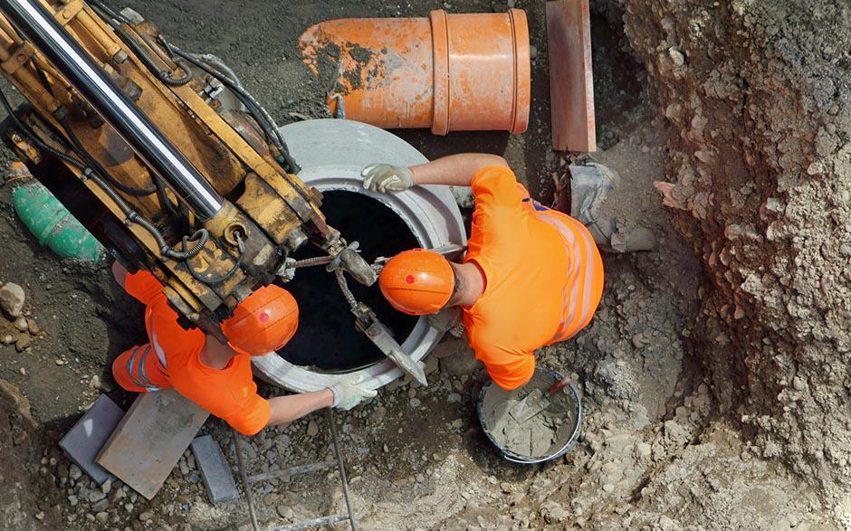 travaux assainissement Le Mesnil-Saint-Denis